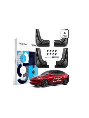 Wigoo 2026 Tesla Model Y Juniper Accessories Mud Flaps - All Weather Guards Body